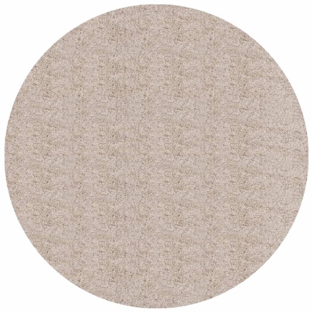 VIDAXL Tapis shaggy PAMPLONA poils longs moderne beige Ø 100 cm