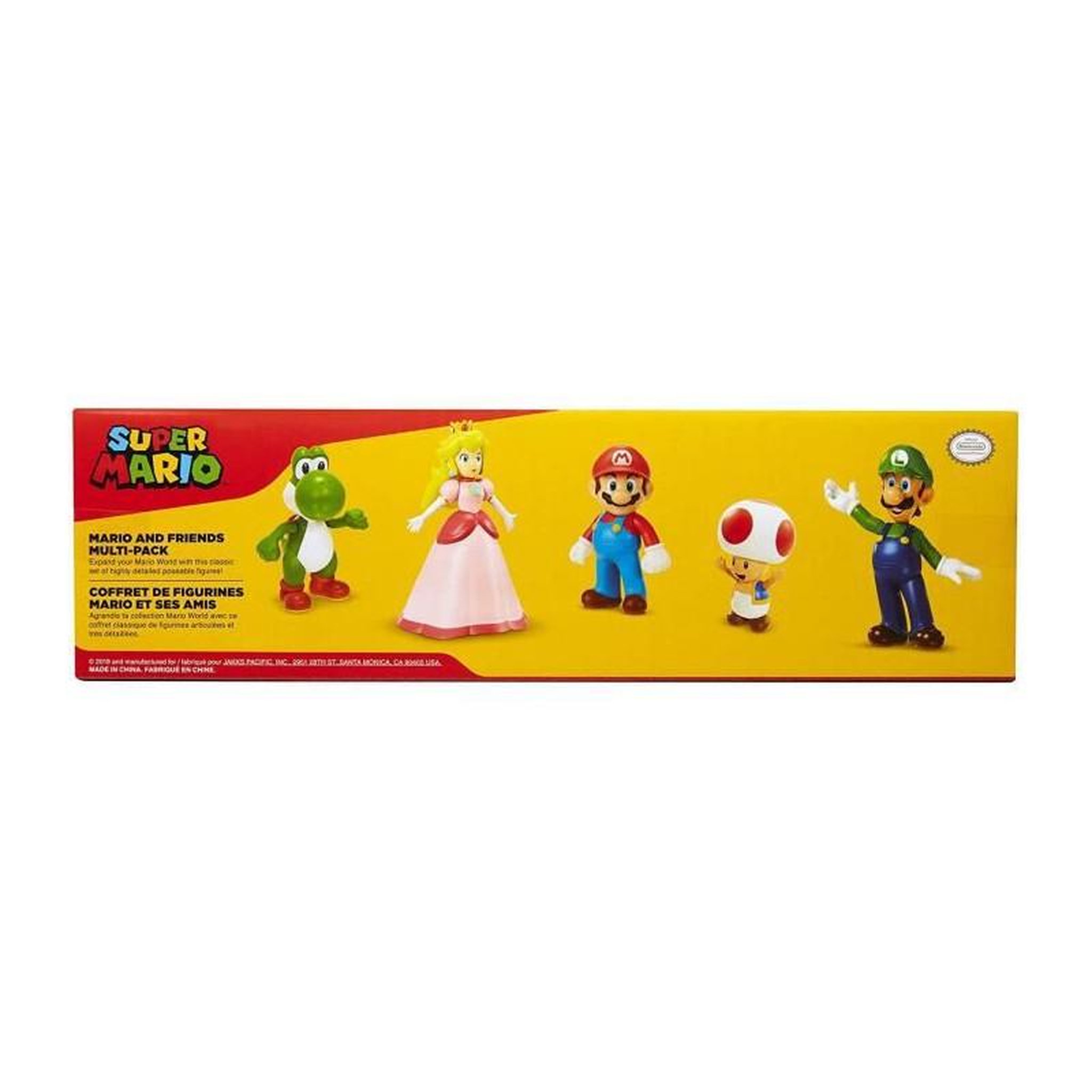 Voir la diapositive 4 : Jakks Pacific JAKKS PACIFIC - Pack de 5 Figurines - Super Mario Bros : Mario et ses Amis