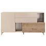 Voir la diapositive 2 : BEST MOBILIER Estelle - buffet bas - 2 portes et 2 tiroirs - 181 cm