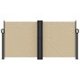 Voir la diapositive 3 : VIDAXL Auvent lateral retractable beige 120x600 cm
