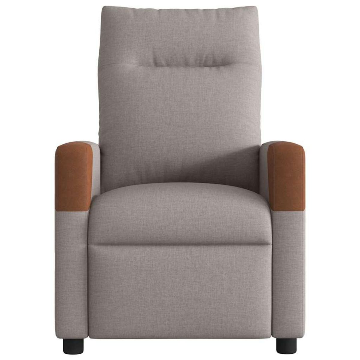 VIDAXL Fauteuil de massage inclinable Taupe Tissu