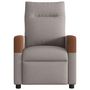 Voir la diapositive 3 : VIDAXL Fauteuil de massage inclinable Taupe Tissu