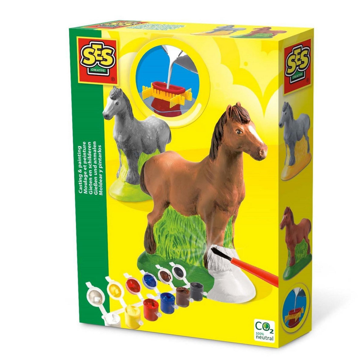 SES Creative Kit de moulage en plâtre Cheval