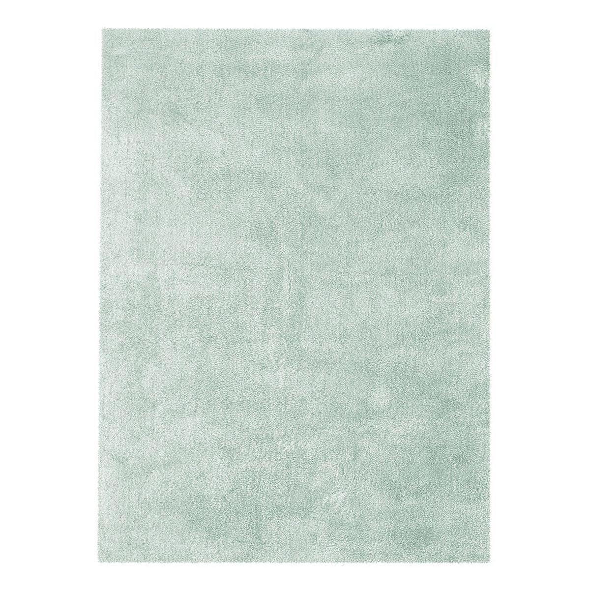 Paris Prix Tapis Shaggy Fait Main  Bali  Bleu