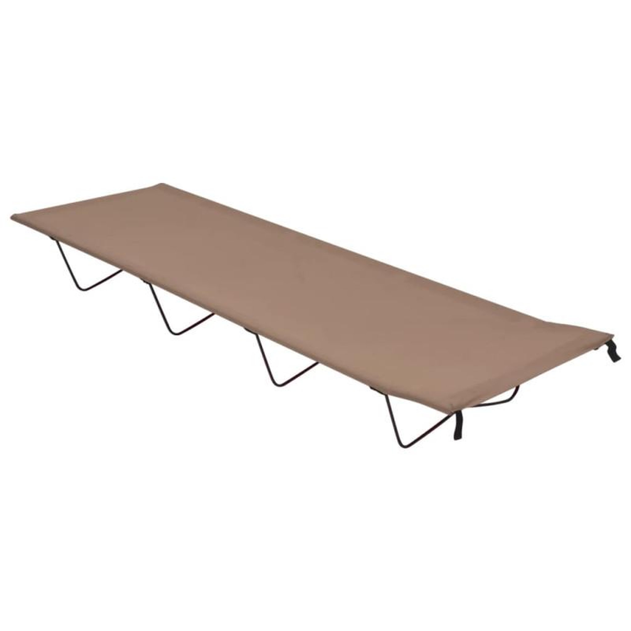 Voir la diapositive 2 : VIDAXL Lits de camping 2 pcs 180x60x19 cm Tissu Oxford et acier Taupe