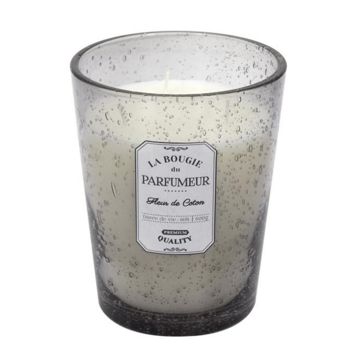 Paris Prix Bougie Parfumée en Verre  Bulle  16cm Fleur de Coton