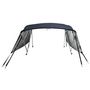 Voir la diapositive 4 : VIDAXL Toit bimini a 4 arceaux parois en maille 243x(170-182)x137 cm