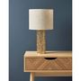 Voir la diapositive 4 : OSTARIA Lampe métal lin Calathéa beige dorée