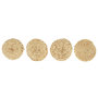 Voir la diapositive 1 : Paris Prix Lot de 4 Dessous de Verre en Jute  Rond  10cm Naturel