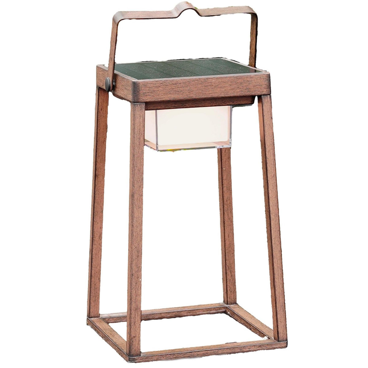 Lumisky Lanterne design sans fil LED VERONA Marron Aluminium H30cm