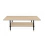 Voir la diapositive 2 : Paris Prix Table Basse Design en Bois  Jugend  120cm Naturel