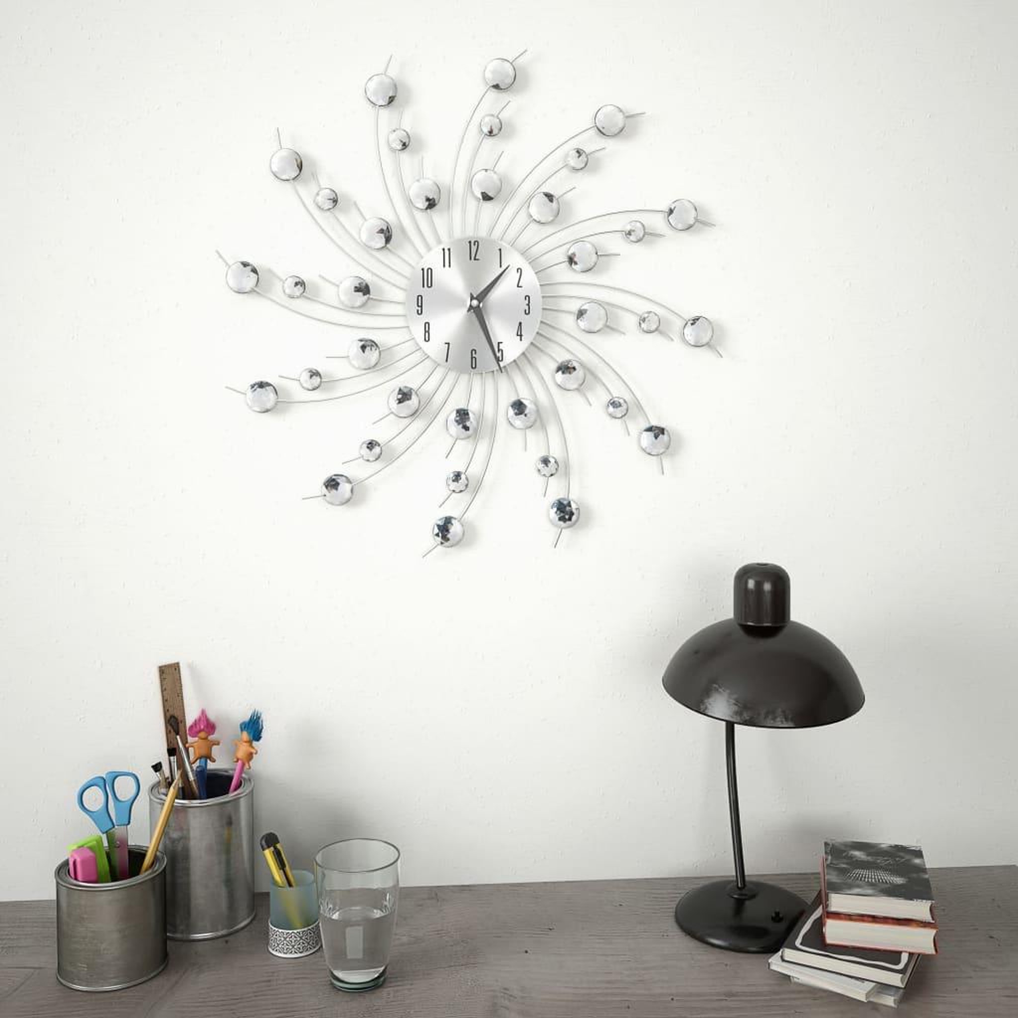 Voir la diapositive 2 : VIDAXL Horloge murale avec mouvement a quartz design moderne 50 cm