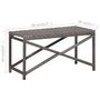 Voir la diapositive 6 : VIDAXL Banc de jardin 80 cm Resine tressee Gris