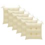 Voir la diapositive 4 : VIDAXL Chaises a manger d'exterieur lot de 6 et coussins Acacia massif