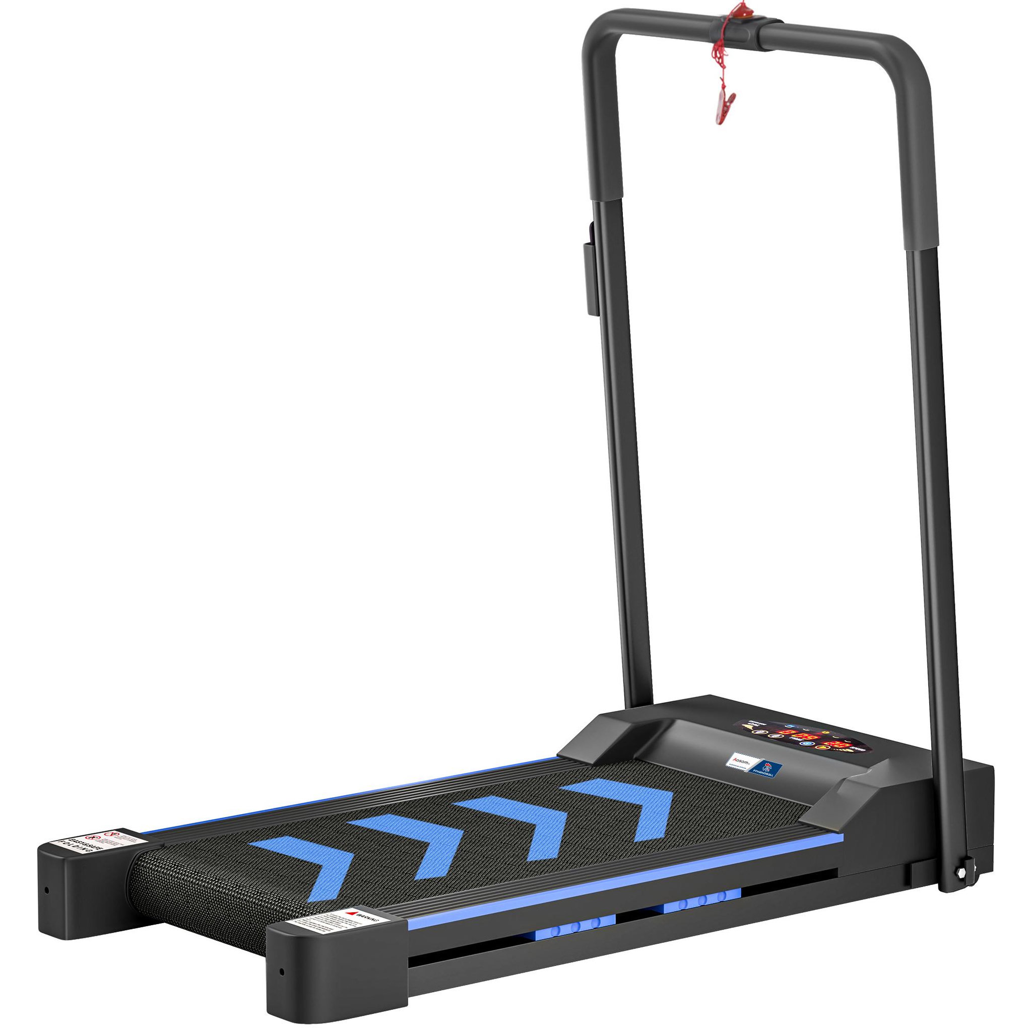 Voir la diapositive 1 : HOMCOM Tapis de course pliable - tapis de marche 6 km/h max. 370 w - collaboration aosom.fr x ffhandball - orange noir