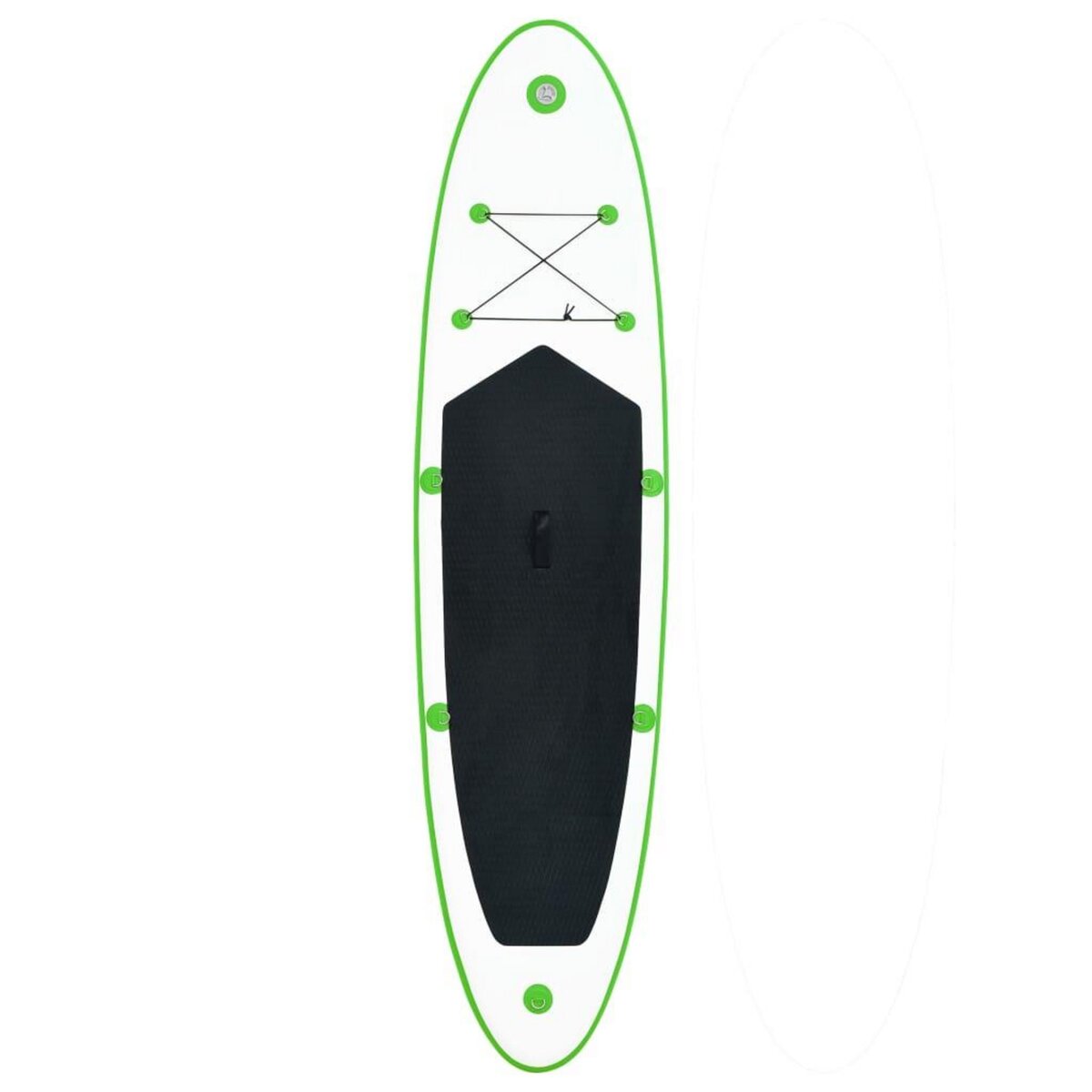 VIDAXL Ensemble de planche SUP gonflable vert et blanc