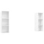 Voir la diapositive 2 : VIDAXL Meubles TV muraux 2 pcs Blanc brillant Bois d'ingenierie