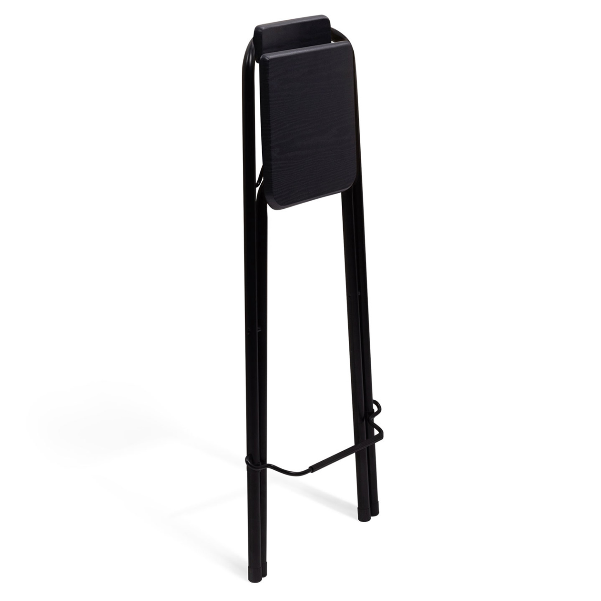 Voir la diapositive 5 : ID MARKET Lot de 4 tabourets de bar pliants delson noirs