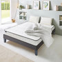 Voir la diapositive 3 : OLYMPE LITERIE OLYMPE LITERIE | Pack Prêt à dormir CRISTAL | Matelas Mémoire de forme + Sommier Bois + Accessoires