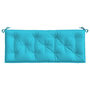 Voir la diapositive 4 : VIDAXL Coussin de banc de jardin turquoise 120x50x7 cm tissu