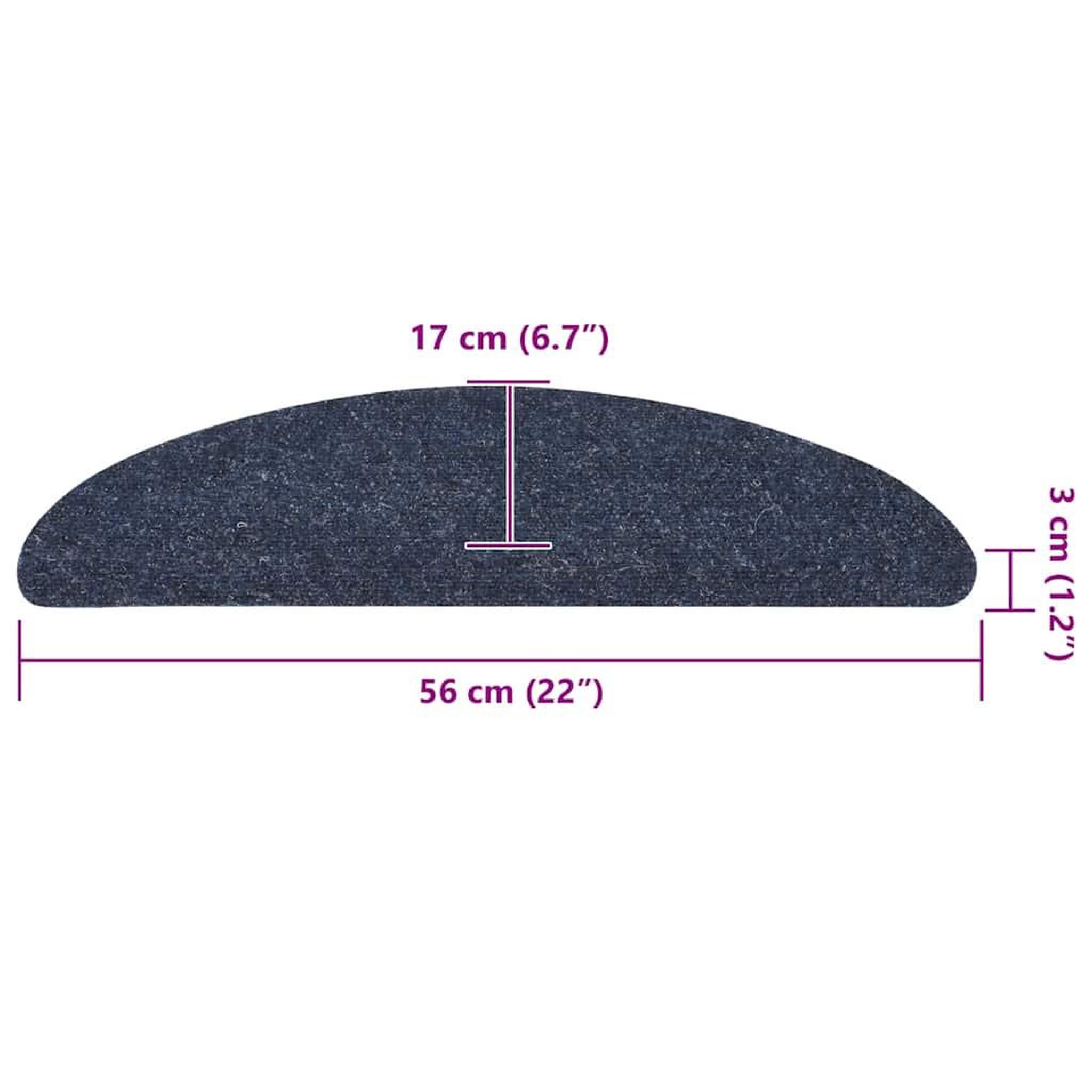 Voir la diapositive 6 : VIDAXL Tapis d'escalier auto-adhesifs 30 pcs bleu 56x17x3 cm