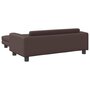 Voir la diapositive 5 : VIDAXL Lit pour chien avec extension marron 100x50x30 cm similicuir