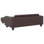 Voir la diapositive 5 : VIDAXL Lit pour chien avec extension marron 100x50x30 cm similicuir