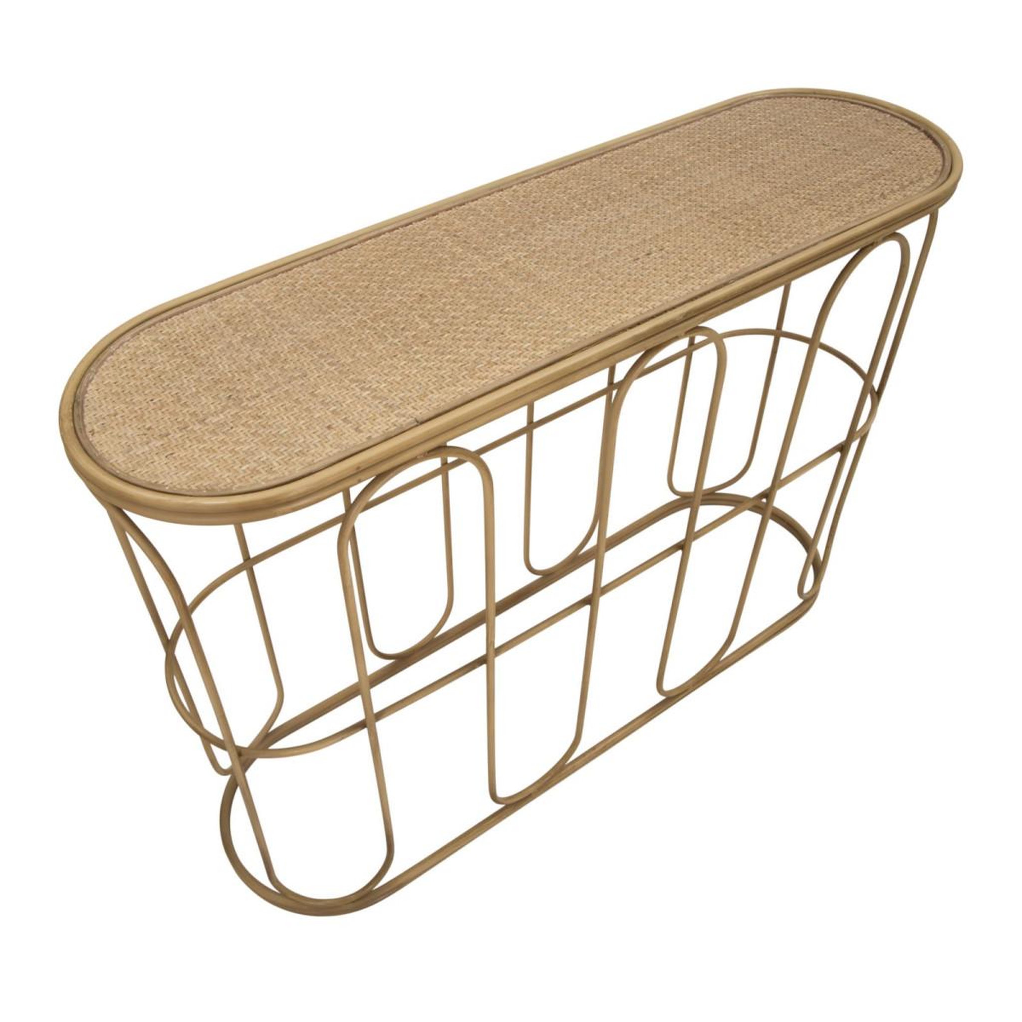 Voir la diapositive 4 : Paris Prix Console design en rotin  samui  110cm naturel