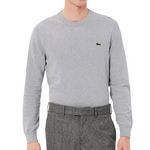 Lacoste Pull  Homme Lacoste Organic Cotton Crew. Coloris disponibles : Gris
