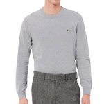 Lacoste Pull  Homme Lacoste Organic Cotton Crew. Coloris disponibles : Gris