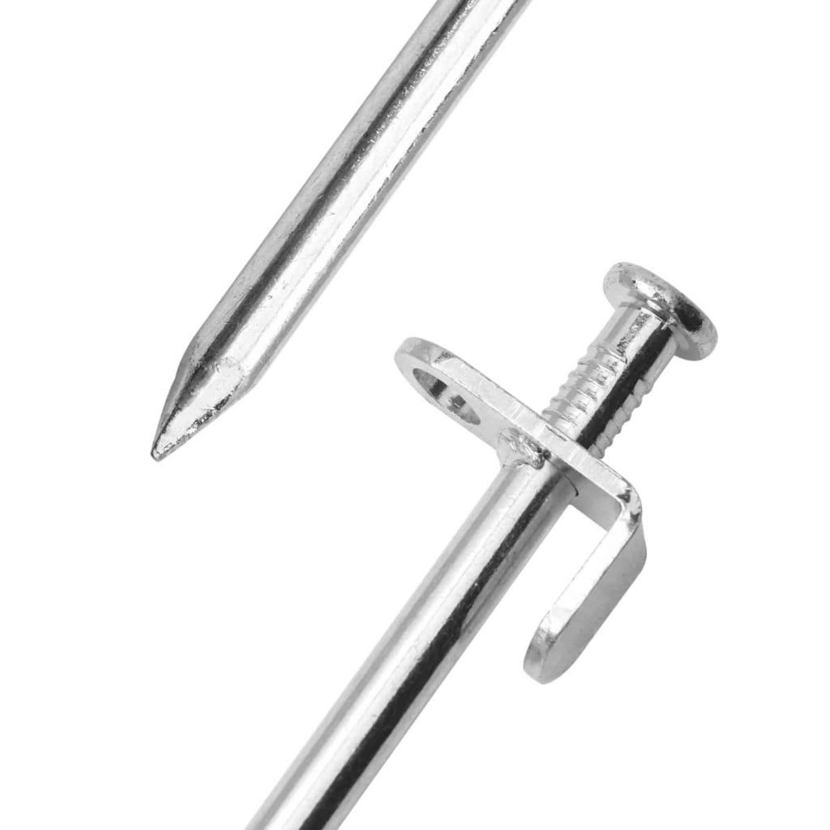 VIDAXL Piquets de tente 24 pcs 19,5 cm 8 mm acier galvanise