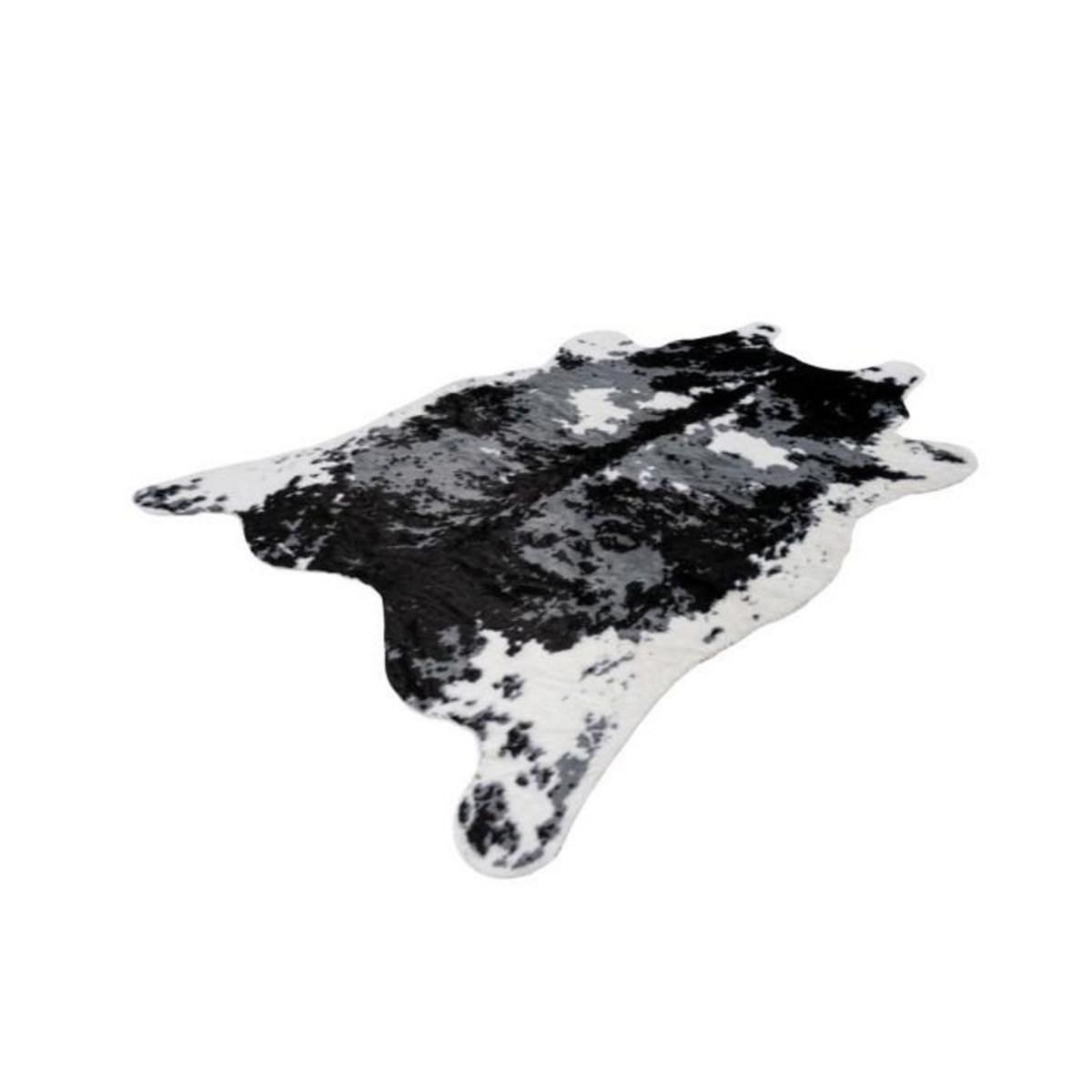 Paris Prix Tapis Imitation Peau de Vache  Desert  160x230cm Noir & Blanc