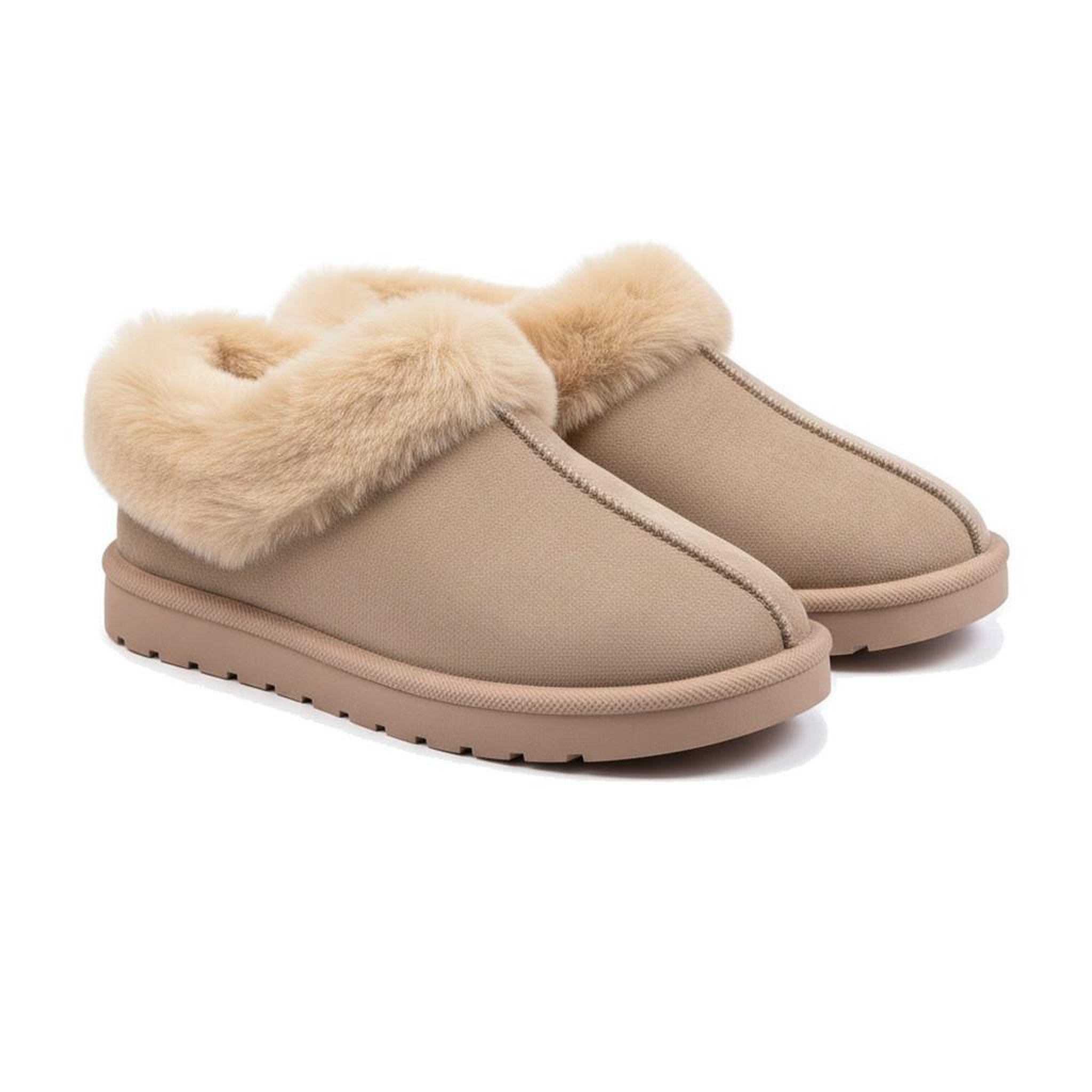 Voir la diapositive 3 : OZABI OZABI Pantoufles Femme Hiver Scandinave, Semelle Crantée Intérieur Extérieur