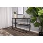 Voir la diapositive 5 : Paris Prix Console Design en Verre  Rocker  110cm Noir