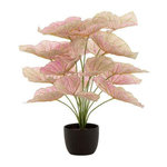 Paris Prix Plante Artificielle en Pot  Caladium  57cm Rose Clair