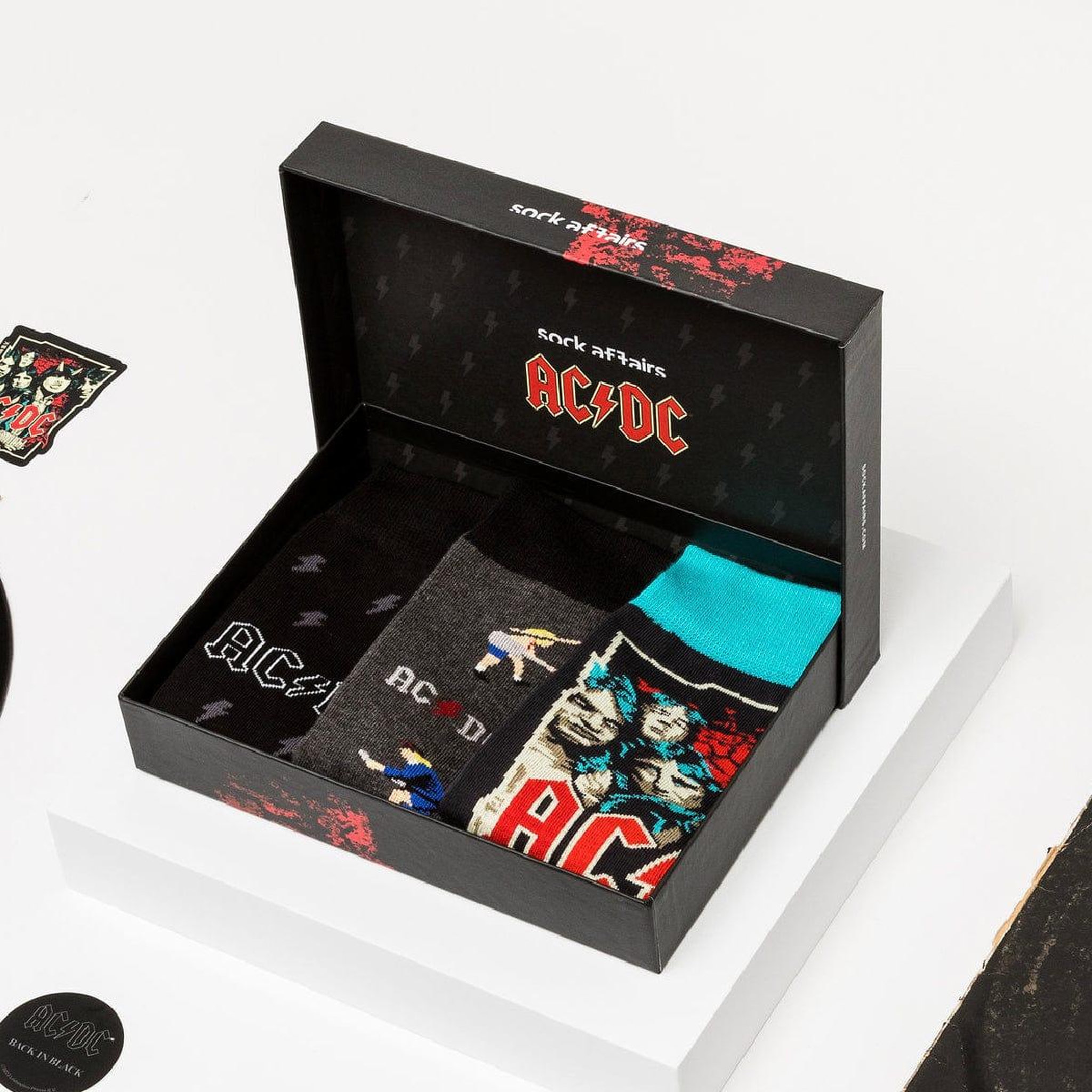 Voir la diapositive 6 : SOCK AFFAIRS Coffret de chaussettes ac/dc