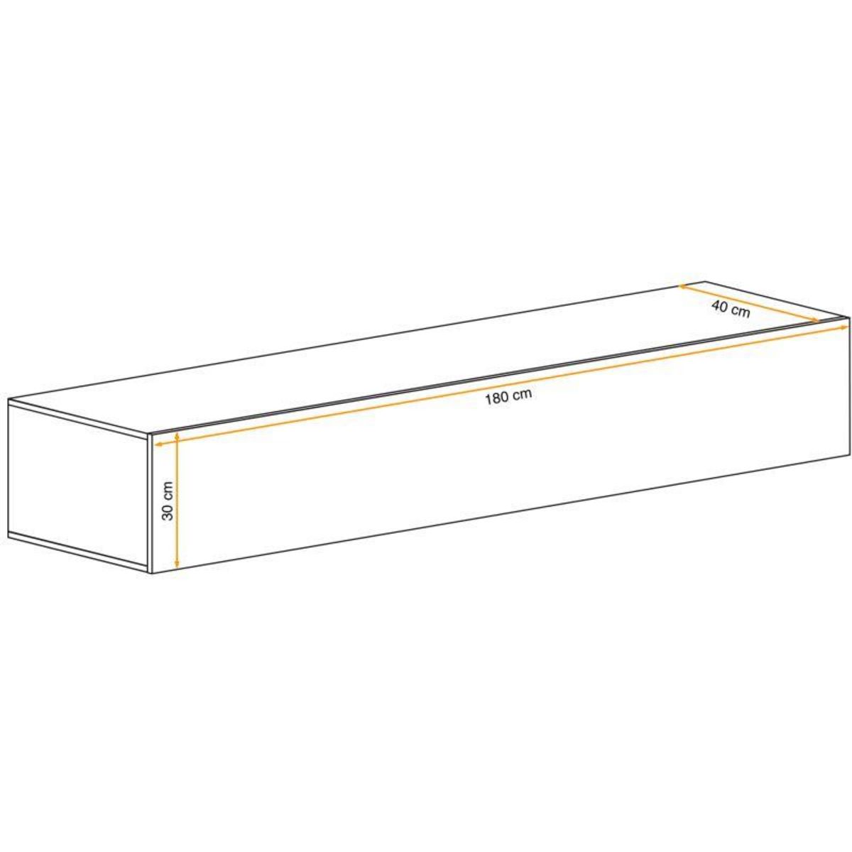 Paris Prix Banc TV Mural Design  Switch  180cm Noir