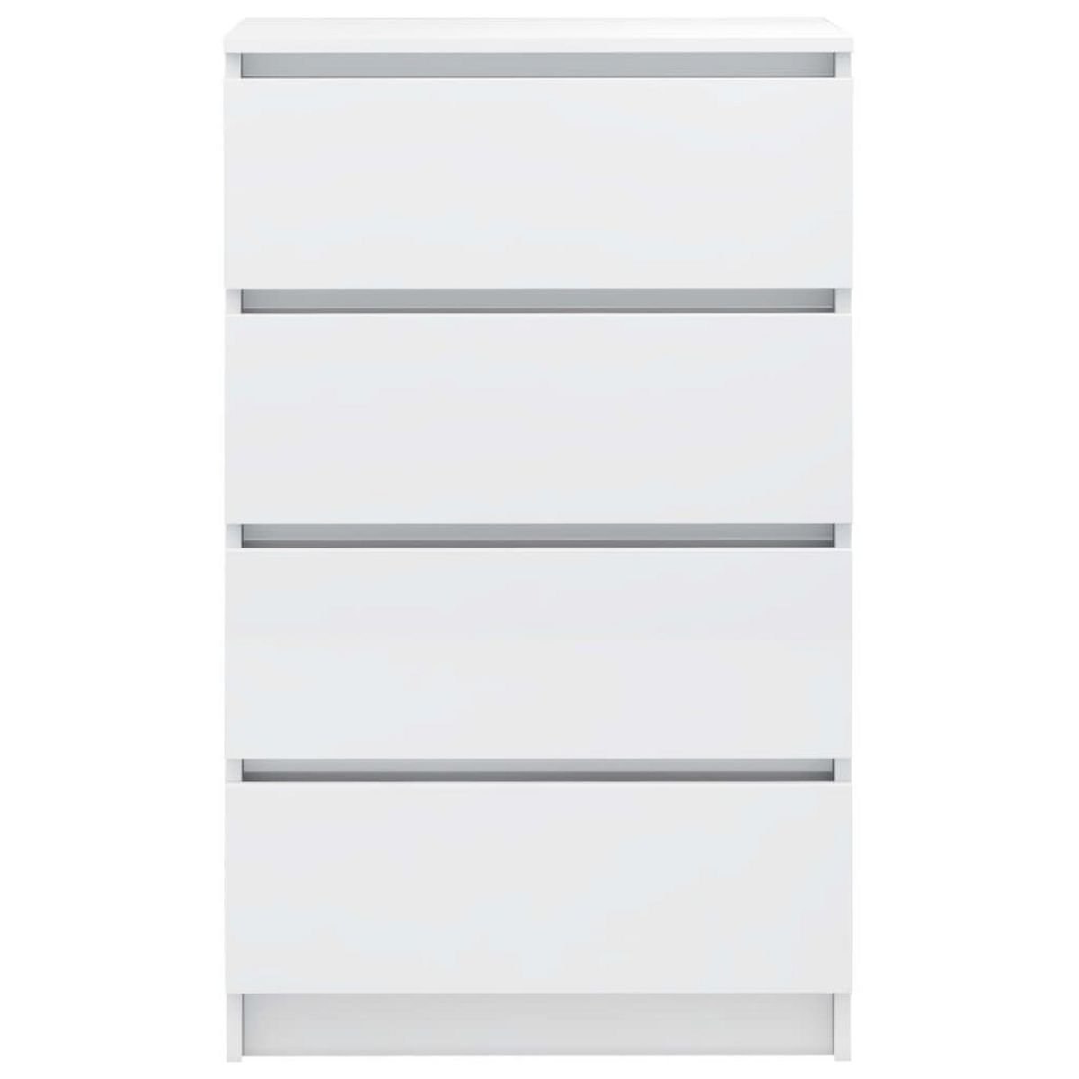 VIDAXL Buffet Blanc brillant 60x35x98,5 cm Bois d'ingenierie