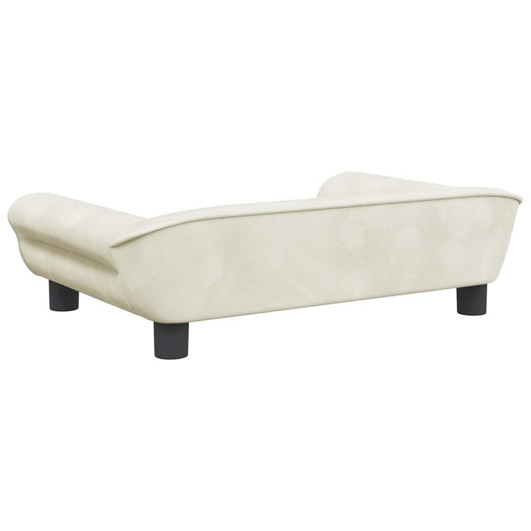 Voir la diapositive 5 : VIDAXL Lit pour chien creme 70x48x22 cm velours