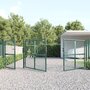 Voir la diapositive 3 : VIDAXL Portal de jardin maille vert 400x175 cm acier galvanise