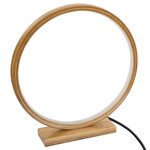 ATMOSPHERA Lampe à poser LED en bambou Stela - H. 32 cm - Marron