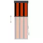 VIDAXL Store roulant d'exterieur 60x250 cm Orange et marron