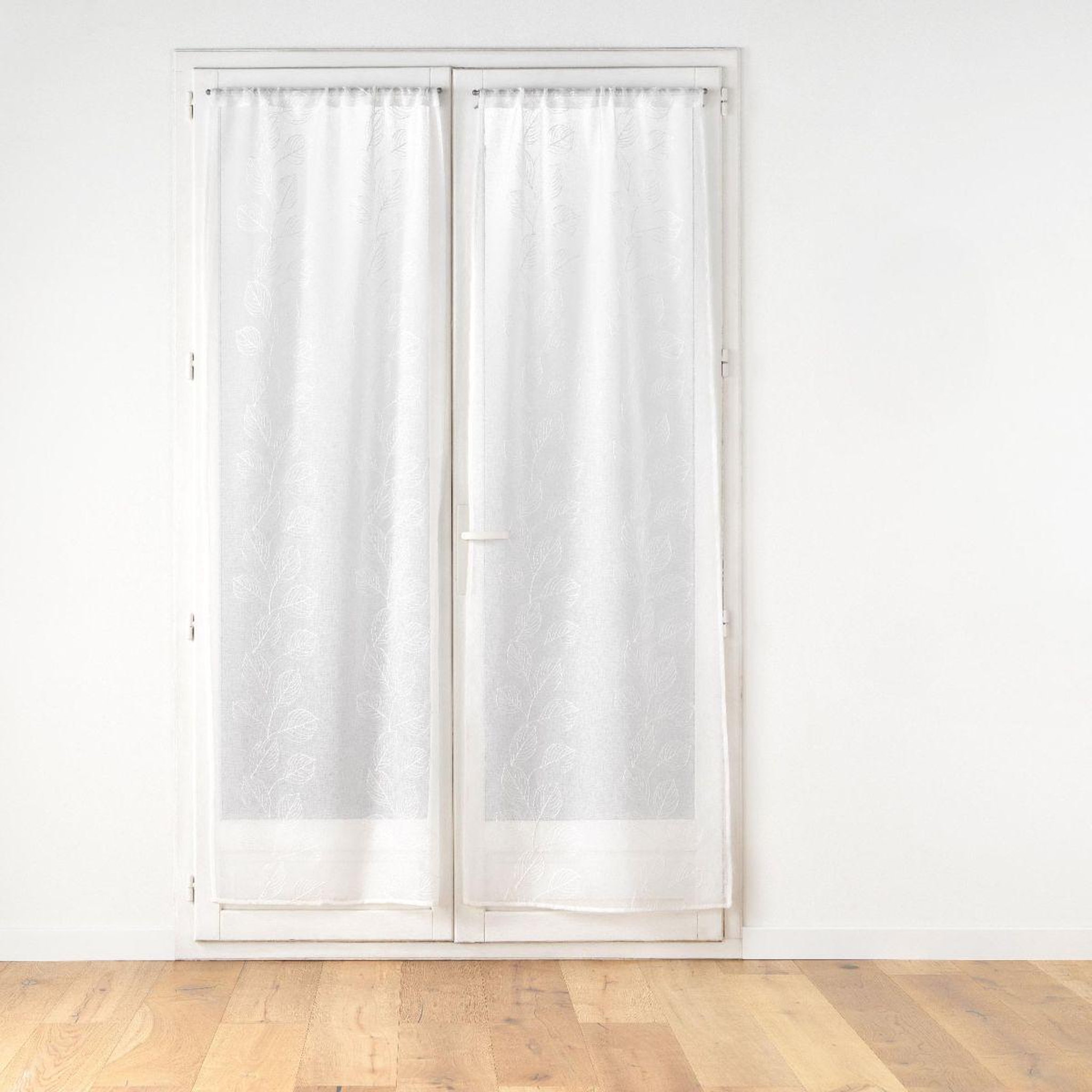 Douceur d'Intérieur Paire de voilages passe-tringle  edenia  70x200cm blanc