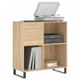Voir la diapositive 3 : VIDAXL Armoire a disques chene sonoma 84,5x38x89 cm bois d'ingenierie