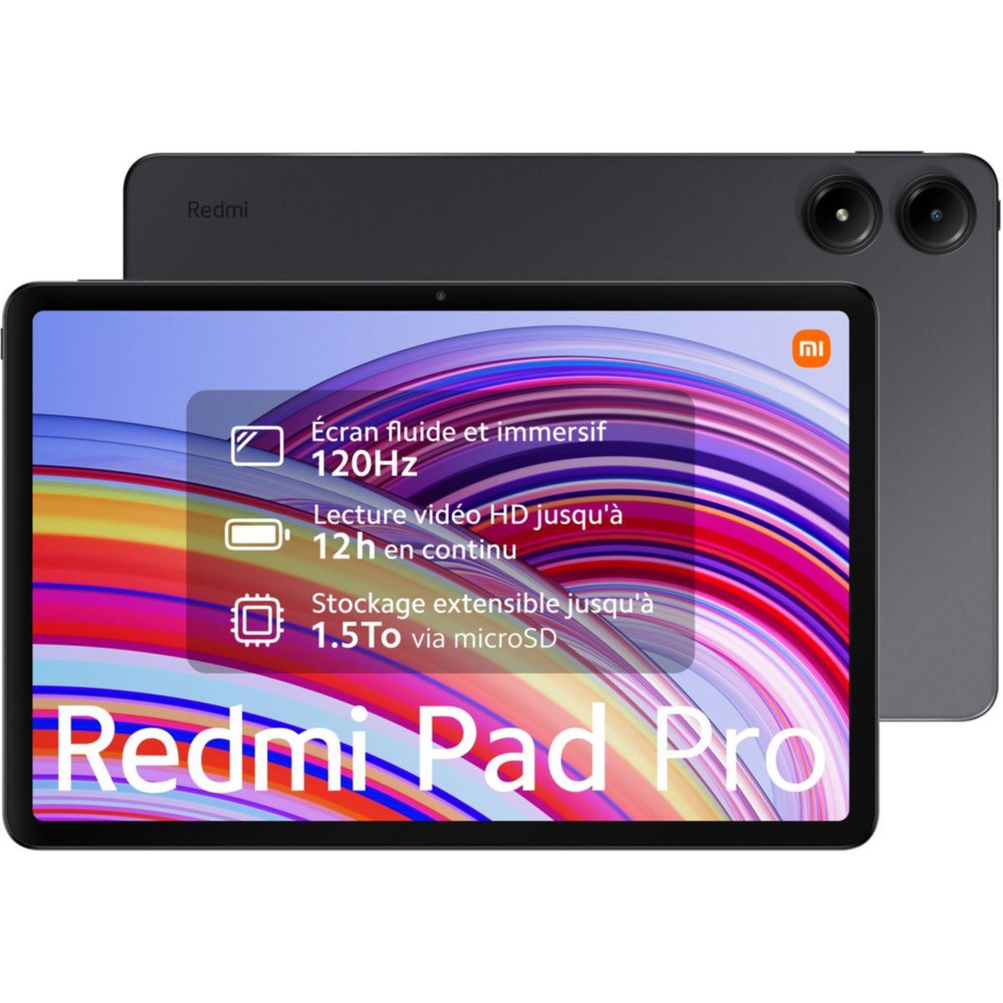 Voir la diapositive 4 : XIAOMI Tablette Android Pack Redmi Pad Pro 128Go+ Folio Black