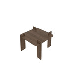 Habitat et Jardin Table basse en bois  Woog  90 x 90 x 35 cm - Noyer