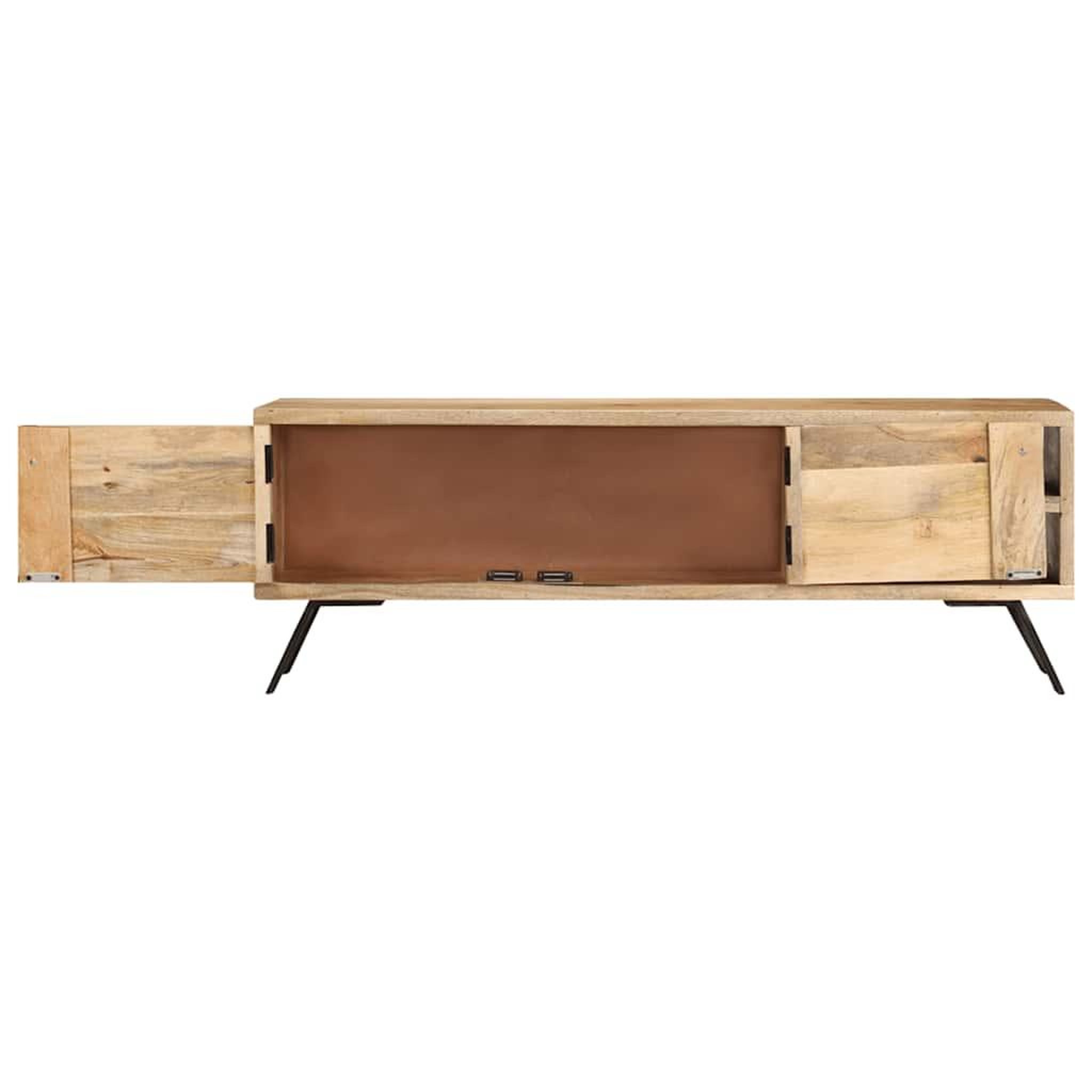 Voir la diapositive 5 : VIDAXL Meuble tv 110x30x40 cm bois massif de manguier