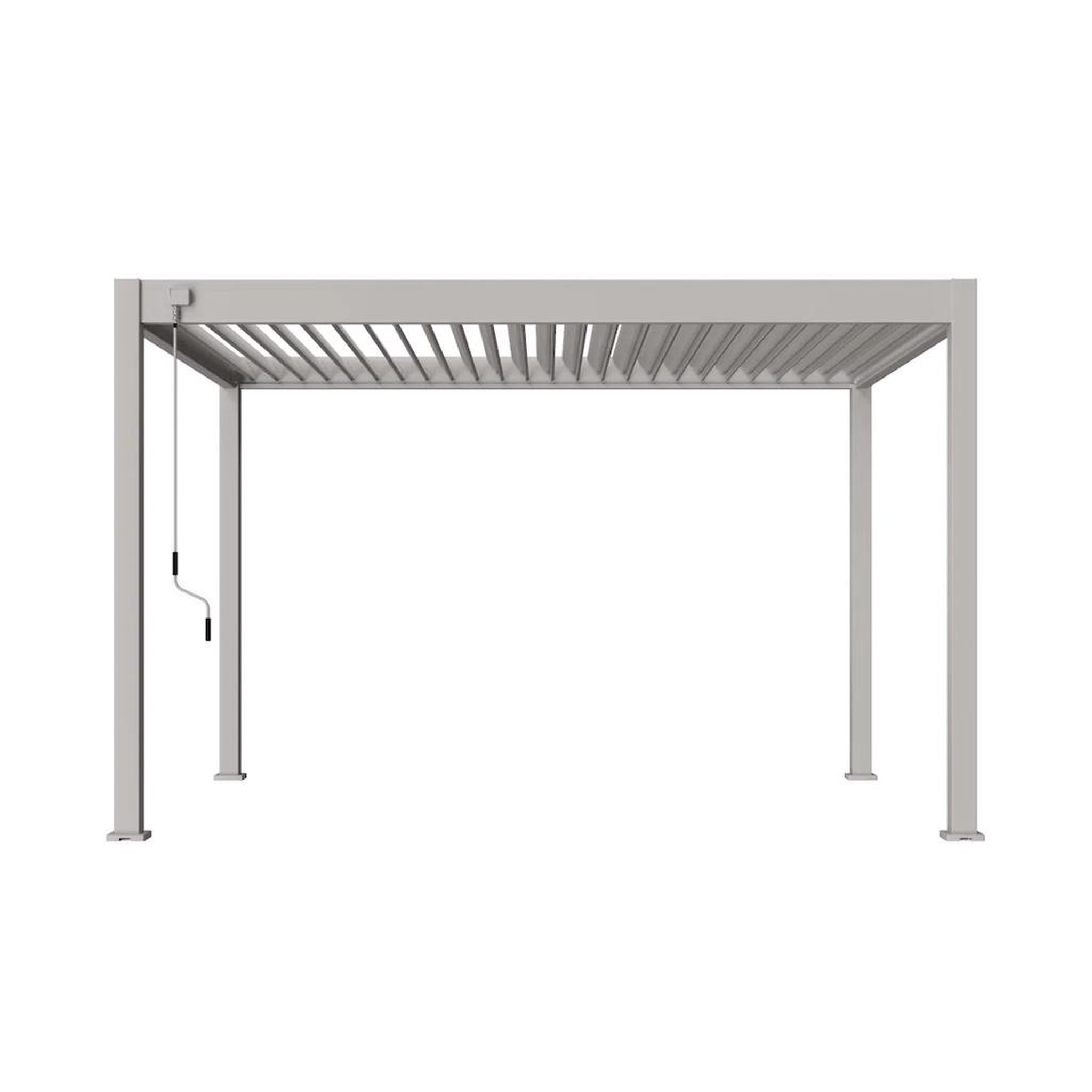 Chalet & jardin Pergola bioclimatique - Ombréa VS - autoportante - 3x4M - Beige sable - S1 - 300x400x258 cm