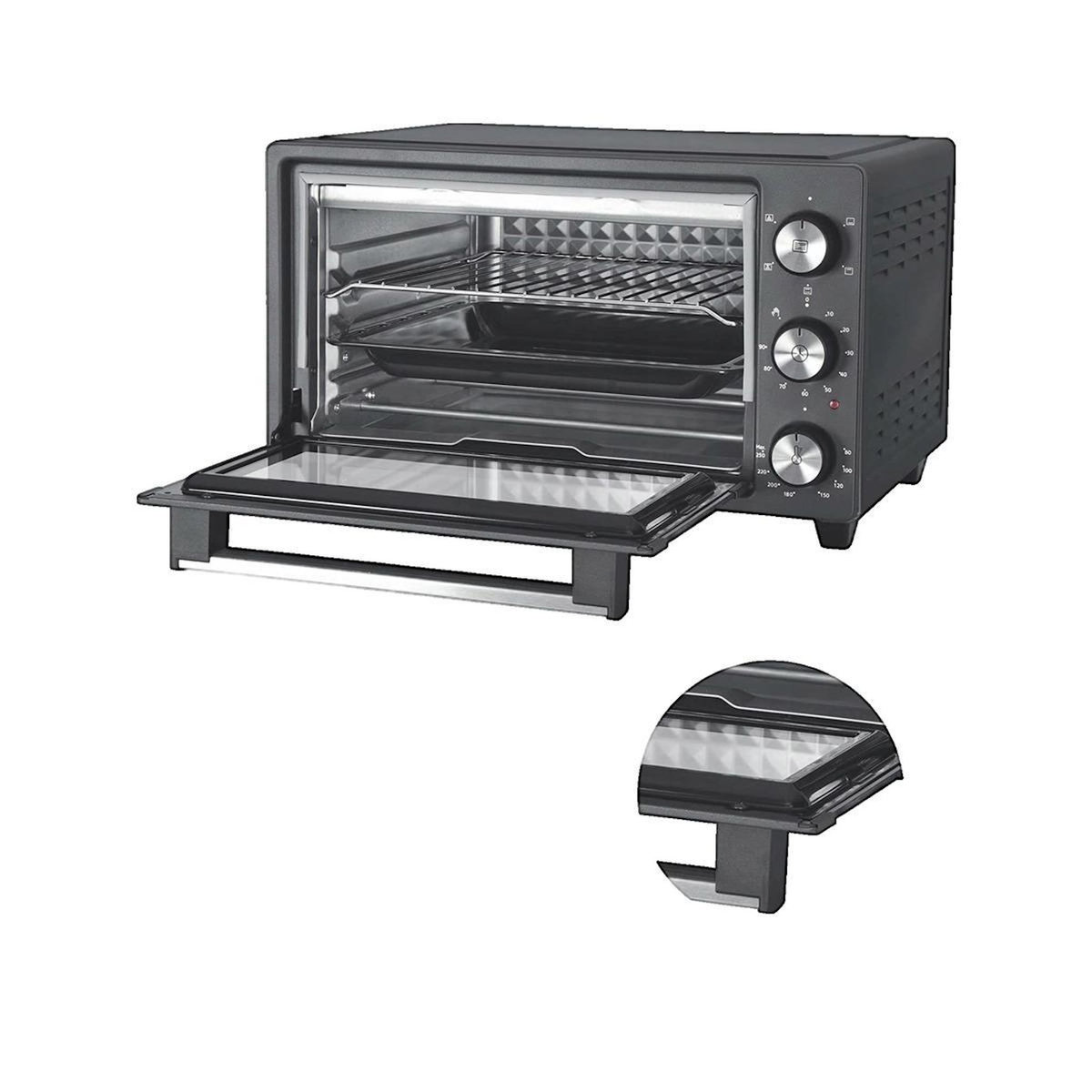 ICONIQ Mini-four icqn 20L 5 fonctions noir