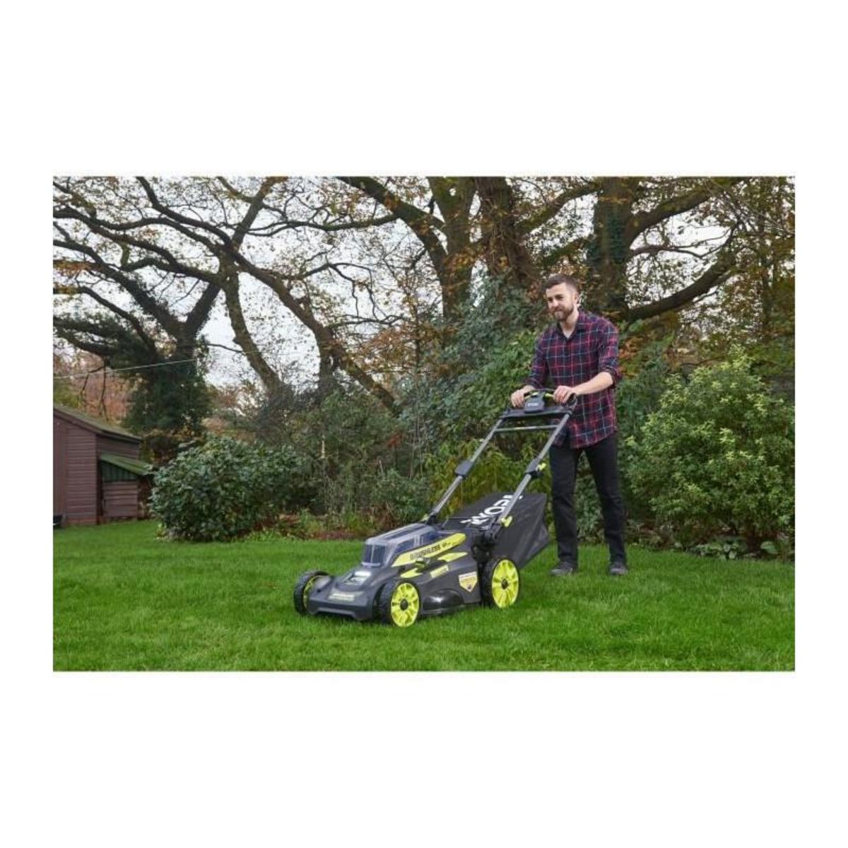 Ryobi Tondeuse tractée RYOBI 36V MaxPower Brushless - coupe 51 cm - 1 batterie 6.0Ah - 1 chargeur rapide